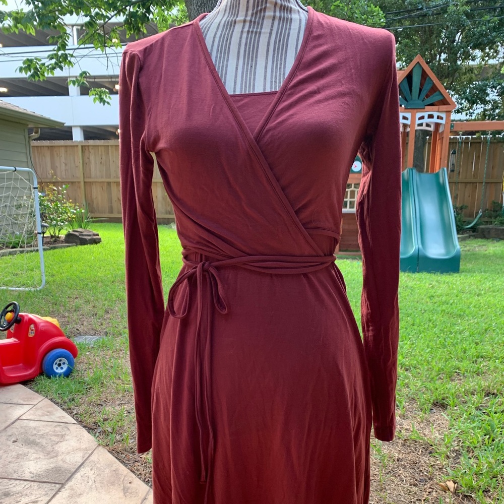 Boob Design European organic fabric nursing dress.